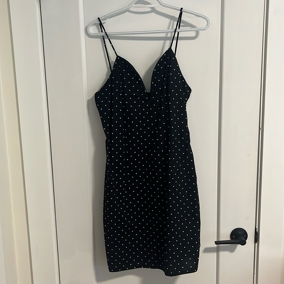 Black and white polka dot dress - Picture 1 of 5